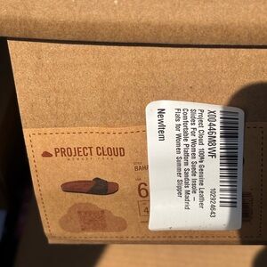 Project Cloud Brown Leather Slippers